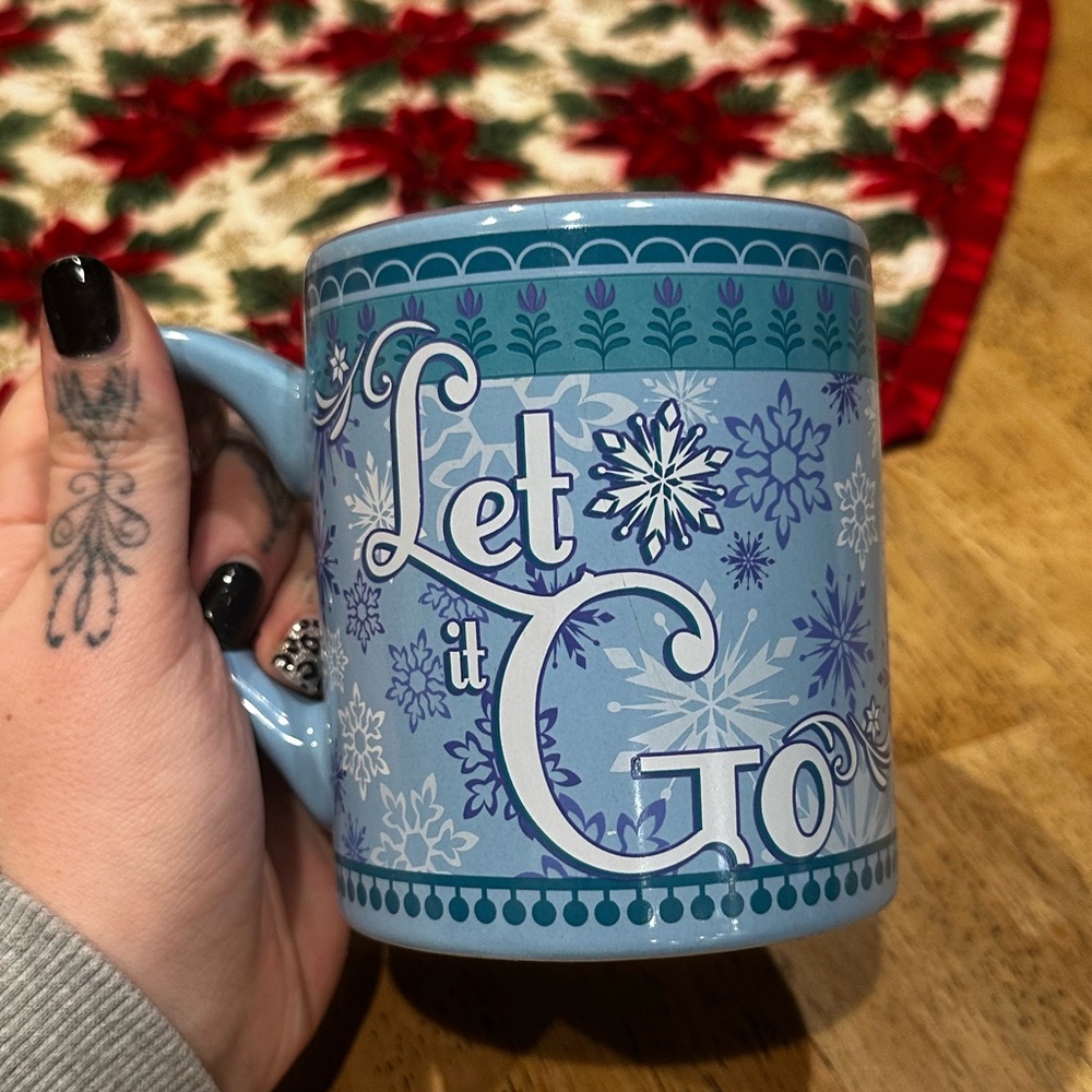 Frozen Elsa Disney Blue Mug 14 oz Ceramic Mug Dishwasher Safe Let It Go - Picture 7 of 9